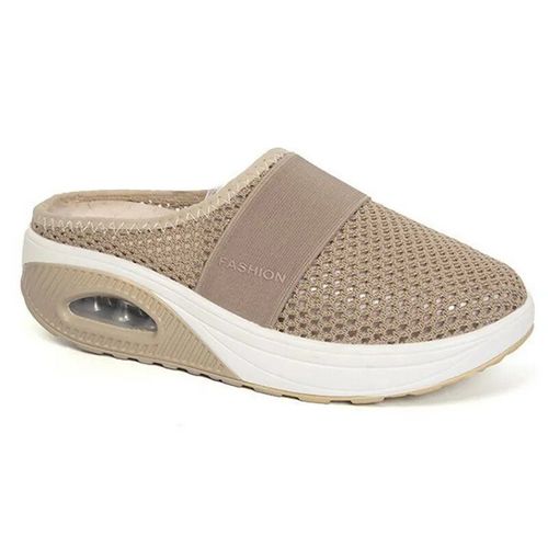 Sandales À Semelles Compensées Pour Femme",Chaussures Légères En Maille Respirante,"Pantoufles À La Mode