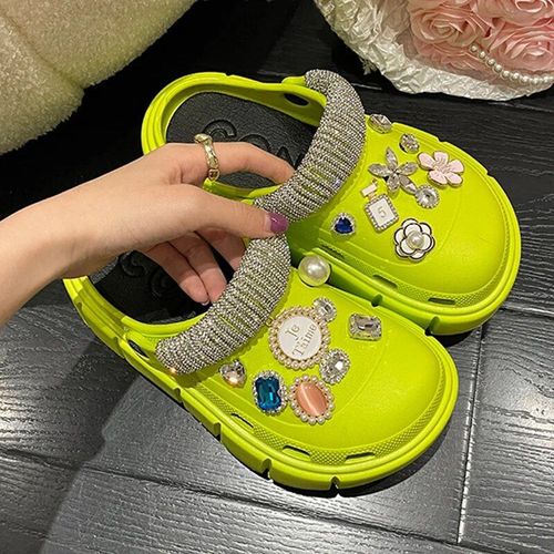 Sandales À Breloques Pour Femmes",Chaussures Everg,Pantoufles D'extérieur,Semelle Optique,Sandales D'été Pour Filles,Haute Qualité,Nouvelle Mode,"2023