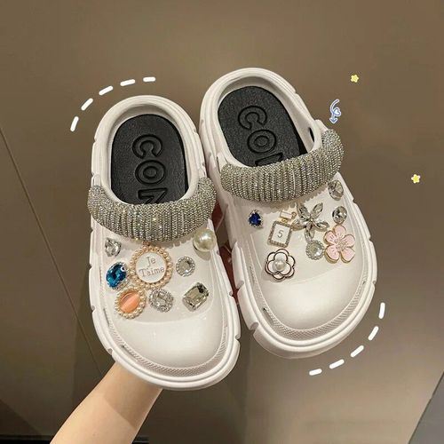 Sandales À Breloques Pour Femmes",Chaussures Everg,Pantoufles D'extérieur,Semelle Optique,Sandales D'été Pour Filles,Haute Qualité,Nouvelle Mode,"2023