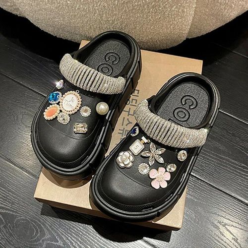 Sandales À Breloques Pour Femmes",Chaussures Everg,Pantoufles D'extérieur,Semelle Optique,Sandales D'été Pour Filles,Haute Qualité,Nouvelle Mode,"2023