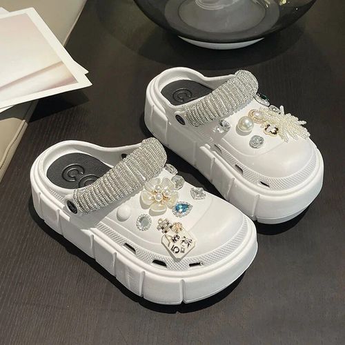 Sandales À Breloques Pour Femmes",Chaussures Everg,Pantoufles D'extérieur,Semelle Optique,Sandales D'été Pour Filles,Haute Qualité,Nouvelle Mode,"2023
