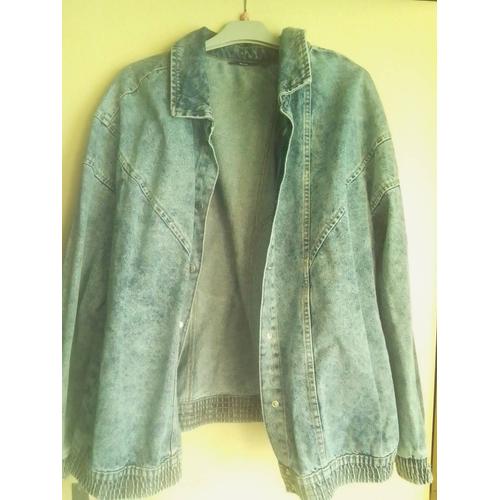 Veste En Jean Femme Bleu T54 Neuve