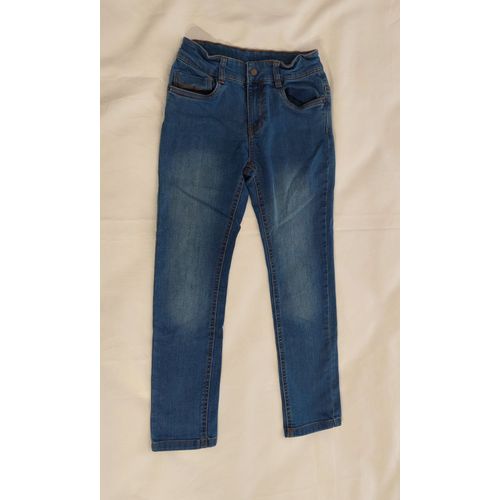 Jean Garçon 10 Ans Marque Gémo Couleur Bleu Délavé * Neuf *