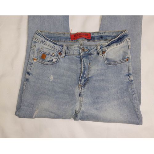Jean Femme Marque Jennyfer Modèle Délavé Used Taille 38 - Bleu