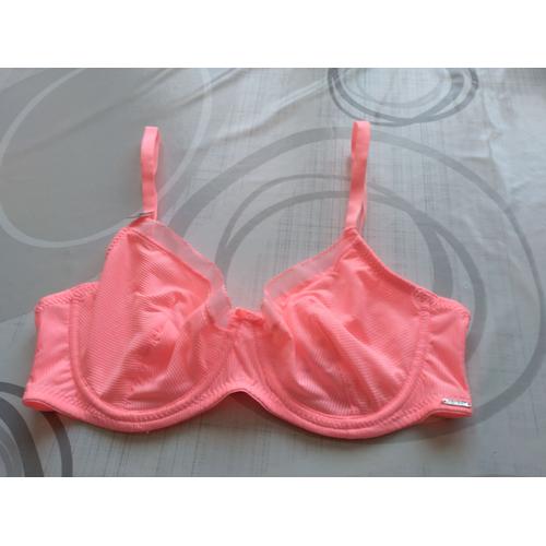 Soutien-Gorge 90d Rose Fluo In Extenso. Neuf Étiquette.