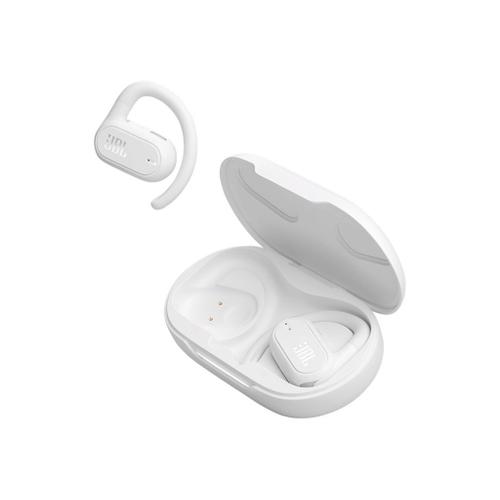 JBL Soundgear Sense - Écouteurs sans fil avec micro - oreille dégagée - montage sur l'oreille - Bluetooth - blanc