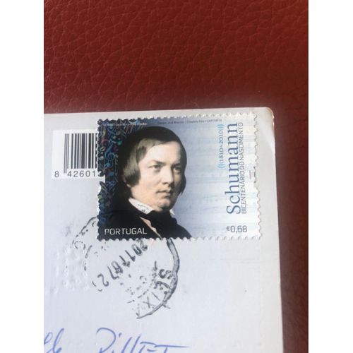 Timbre De Schuman Pour Le Bicentenaire De Sa Mort Du Portugal