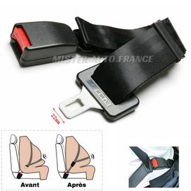 2 Pack Rallonge de ceinture de sécurité, Rallonges de ceinture de sécurité  de voiture, Boucle de ceinture de sécurité