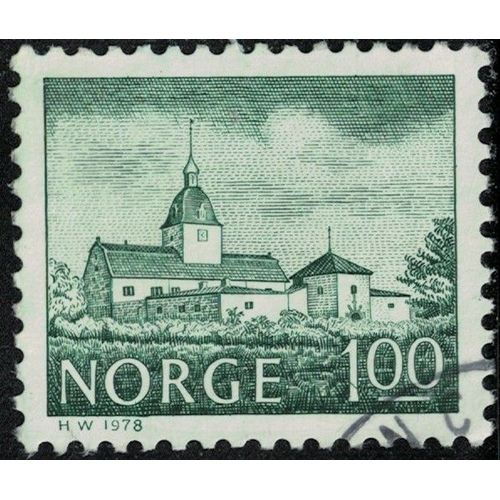 Norvège 1978 Oblitéré Used Manor House Manoir Austratt Austrat Y&t No 722 Su