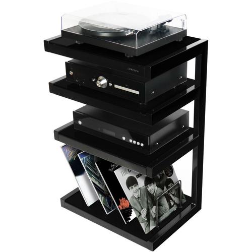 Meuble Hifi NORSTONE Esse vinyl - Noir