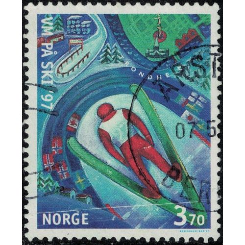 Norvège 1997 Oblitéré Used Saut À Ski Coupe Du Monde De Ski Alpin Y&t No 1199 Su