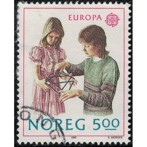 Norvège 1989 Oblitéré Used Europa Cept Jeux D'enfants Y&t No 977 Su