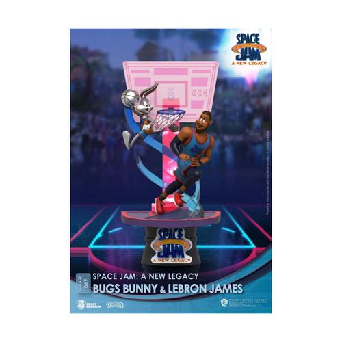 Space Jam : A New Legacy - Diorama D-Stage Bugs Bunny & Lebron James New Version 15 Cm