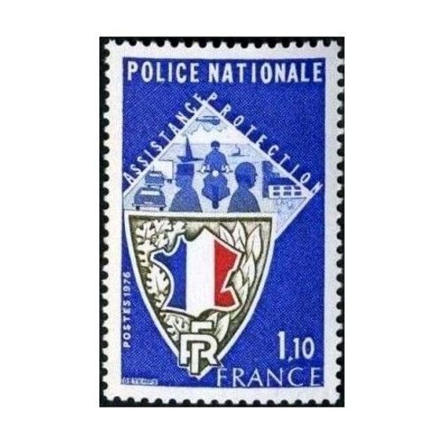 Police Nationale : Écusson Année 1976 N° 1907 Yvert Et Tellier Luxe