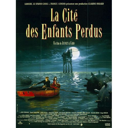 La Cité Des Enfants Perdus -Véritable Affiche De Cinéma Pliée - Format 120x160 Cm -De Jean-Pierre Jeunet, Marc Caro Avec Ron Perlman, Daniel Emilfork, Dominique Pinon, Jean-Claude Dreyfus, Rufus- 1995