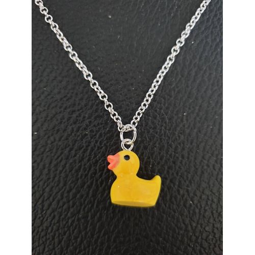 Collier Fantaisie "Canard" Jaune