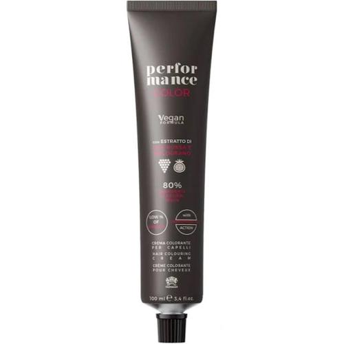 Performance Color Low Ammonia- Crème De Coloration Professionnelle - Blond Foncé Doré Cuivré N. 6.34 - 100ml, Végétalien, Sans Cuivre doré blond foncé n° 6,34