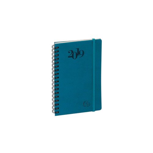 Exacompta Semainier Poche Eurotime 16w Wire-O Swan Élastique 160x90 Mm Coloris Aléatoire