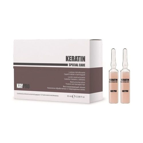 Kaypro Keratin ? Lotion Restructurante Pour Cheveux Traités Et Abîmés 12×10 Ml Transparent