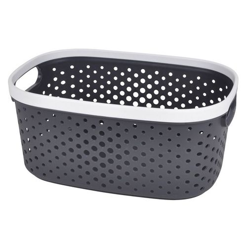 Panière à Linge "Ajourée" 8L Anthracite