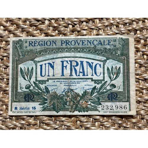 Billet « Un Franc » Français De Chambre De Commerce