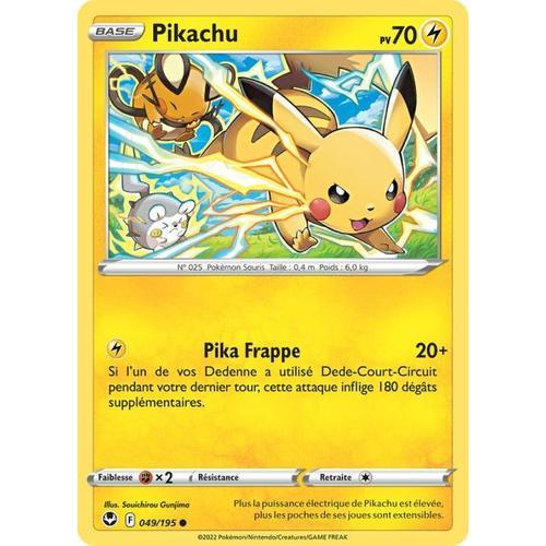 Carte Pokemon - Pikachu - 049/195 - Eb12 Tempete Argentée -