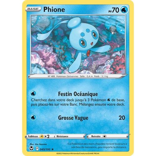 Carte Pokemon - Phione - 045/195 - Rare - Eb12 Tempete Argentée -