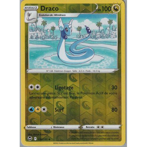 Carte Pokemon - Draco - 130/195 - Reverse - Eb12 Tempete Argentée -