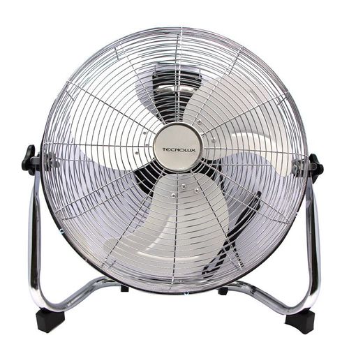 Ventilateur au sol Chrome Tecnolux - Diamètre 45cm