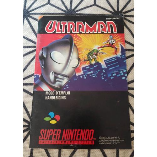 Notice De Jeu Original Ultraman Super Nintendo Snes En Français