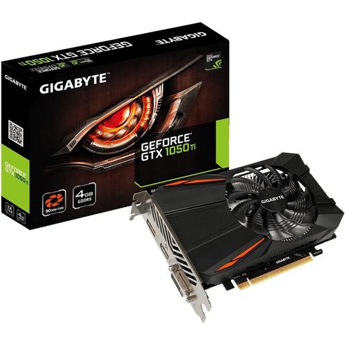 Gigabyte GeForce GTX 1050 Ti D5 4G - Carte graphique - GF GTX 1050 Ti - 4 Go GDDR5 - PCIe 3.0 x16 - DVI, HDMI, DisplayPort