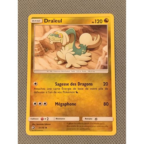 Carte Pokémon 51/70 Draïeul Sl7.5 - Majesté Des Dragons Fr