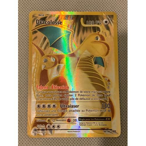 Carte Pokémon 106/108 Dracolosse Ex 180 Pv - Full Art Xy - Evolutions - Fr