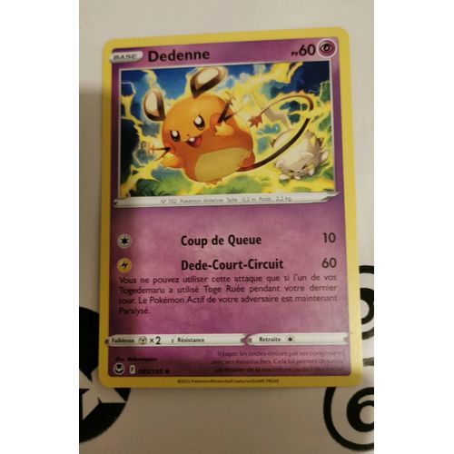 Dedenne 085/195 Peu Commun Tempête Argentée 