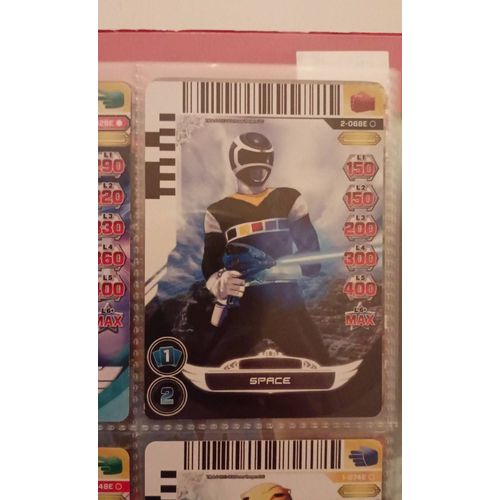 Carte Power Rangers Noir Space
