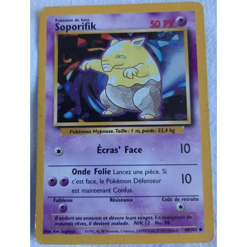 Carte Pokémon Soporifik 49/102 Edition 1 Set De Base France 1999