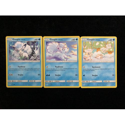 Soelil & Lune - Goupix D'alola X 3