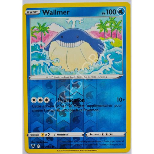 Carte Pokemon - Wailmer 031/185 - Holo-Reverse