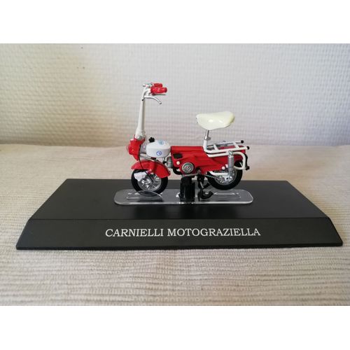 Moto Mobylette Italienne : Carnielli Motograziella 1/18-Leo Models