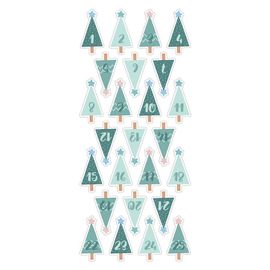 Autocollant 3d Puffies Xl Woodsy Christmas Calendrier De L Avent Sapin
