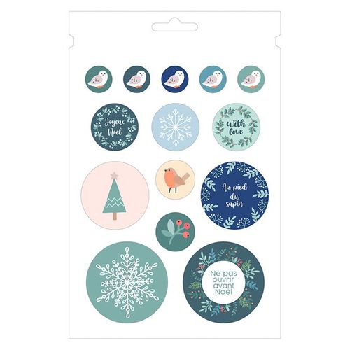 Autocollant Woodsy Christmas Livre De 12 Feuilles 168 Pcs
