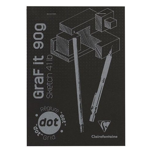 Bloc De Papier Graf It Dot Avec Repère 90 G Sur M² 80 Fles