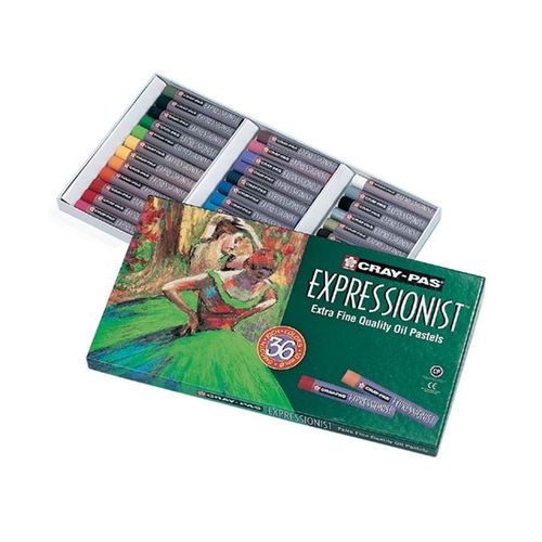 Boîte Pastels À L Huile 36 Couleurs Assorties Expressionist