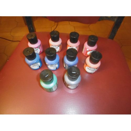 Flacon 45ml Peinture Sur Soie Setasilk Pebeo Lot De 10 Assorties