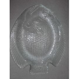Grand Plateau Vintage Poisson Verre