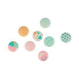 Cabochon En Bois Scandisweet X 8 Pcs