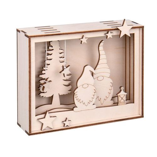 Cadre en bois 3D à monter Kit Lutin 15.5 x 3.8 x 12.5 cm