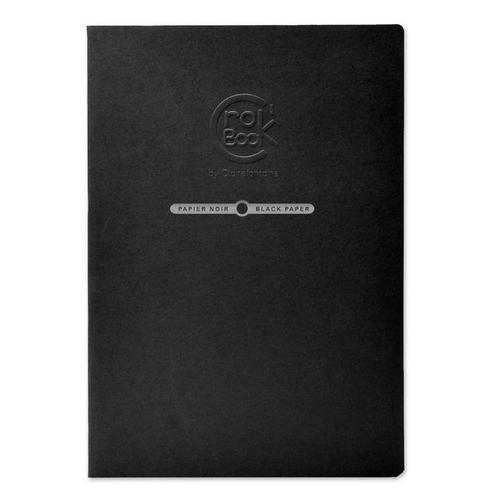 Carnet De Croquis Crok Book Papier Noir 120 G Sur M²