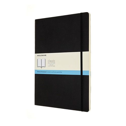 Carnet De Notes Classic Souple Grille Pointillés A4 Noir