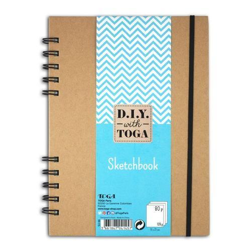 Carnet Sketchbook Papier Blanc 128 G Sur M² 80 Pages À La Française